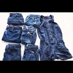 Girls 7 piece Denim Bundle Size 12